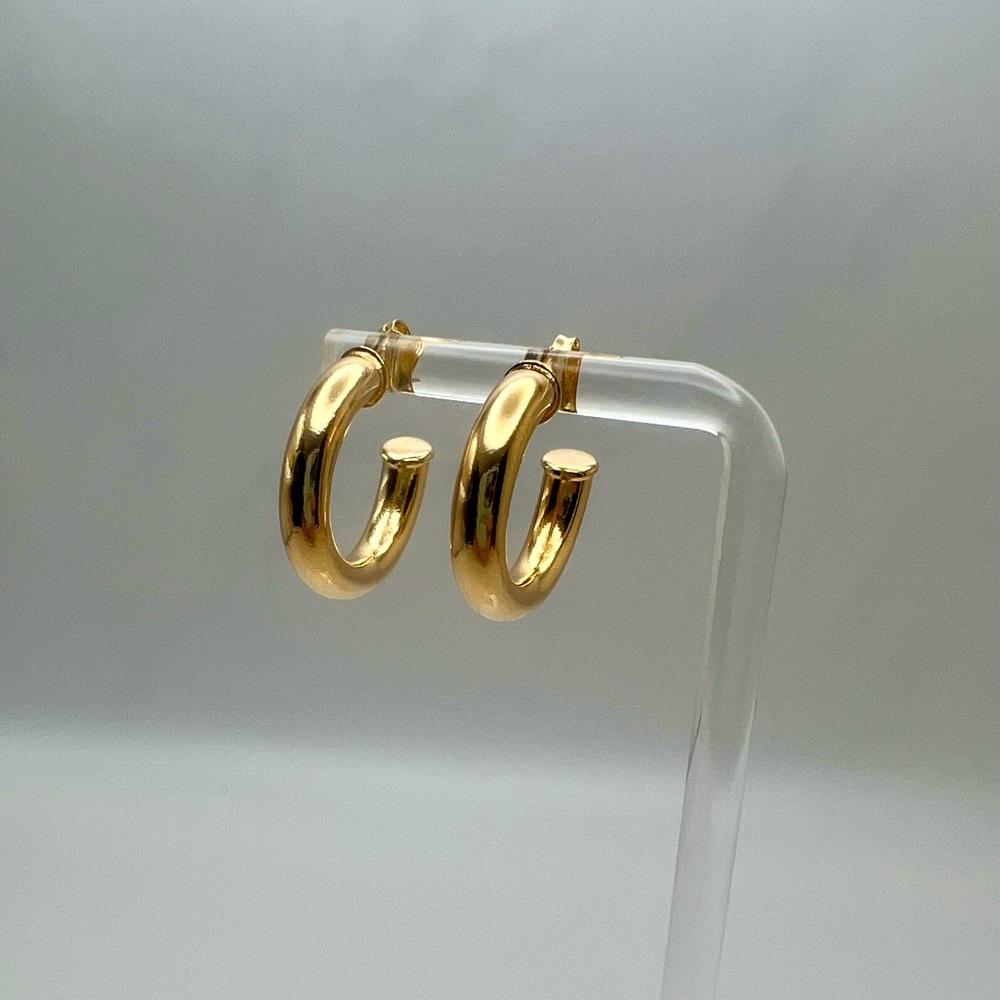 18k Gold Filled Hoop Small